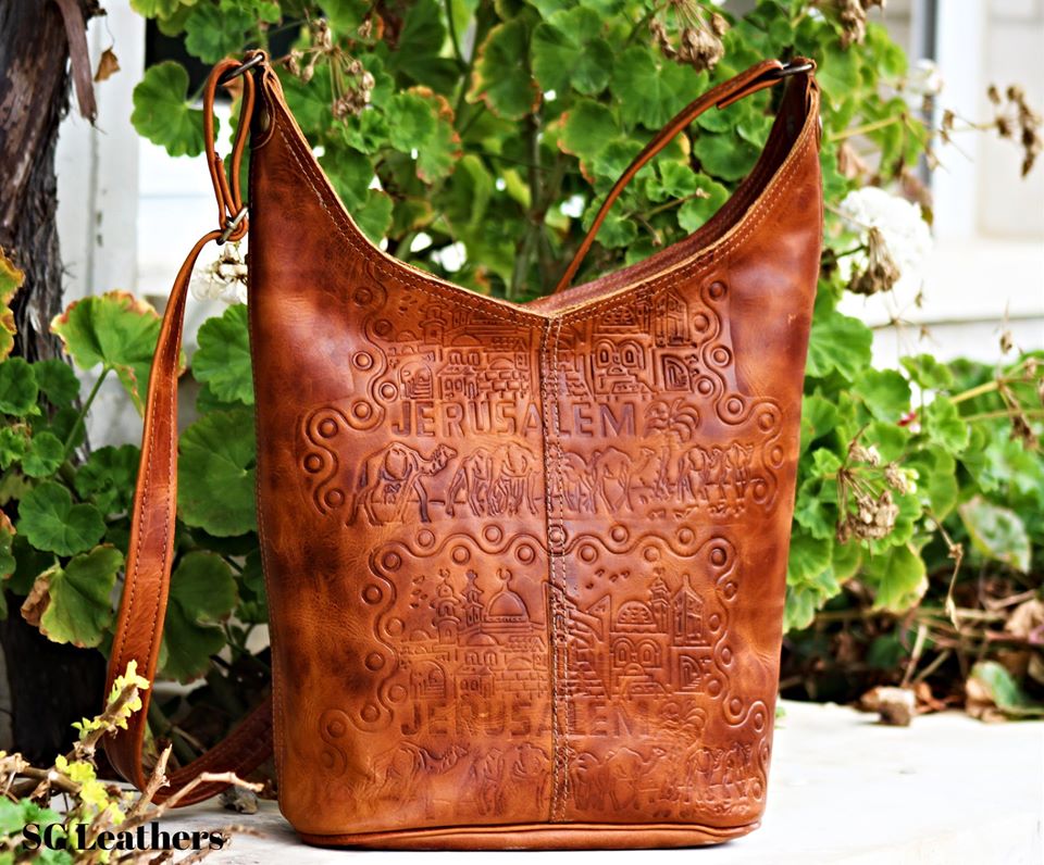 حقيبة يد مميزة جلد طبيعي 100% - منصة سلة